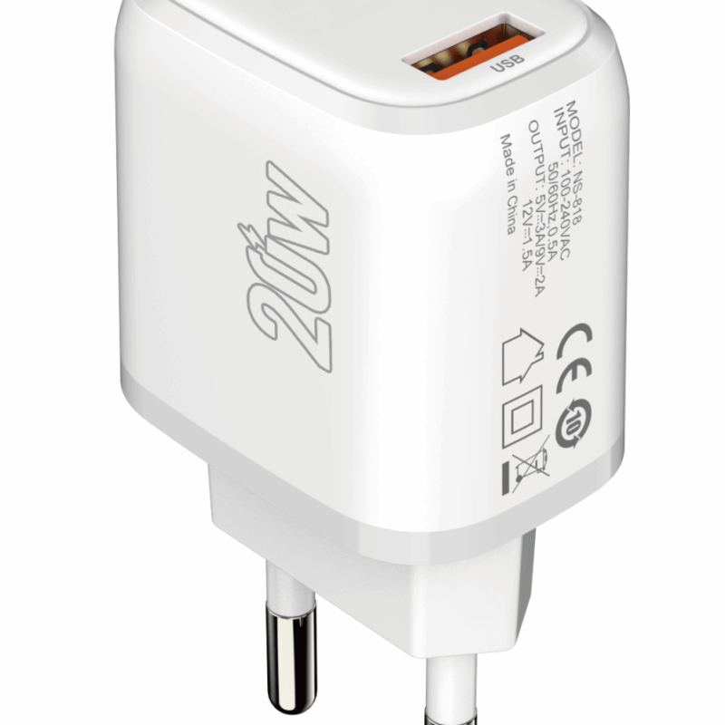 YLC USB QC 18W Fast Wall Charger-US/UK/EU/IN Plug
